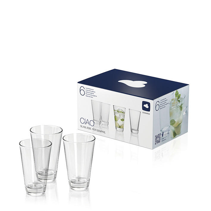 TRINKGLAS-SET  6-teilig  - Klar, Basics, Glas (0,3l) - Leonardo