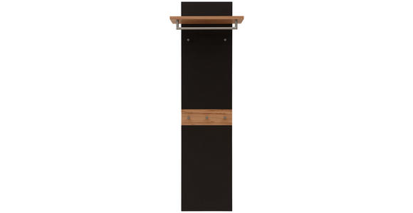GARDEROBENPANEEL 45-60/187/28 cm - Dunkelbraun/Buchefarben, Design, Holz/Holzwerkstoff (45-60/187/28cm) - Dieter Knoll