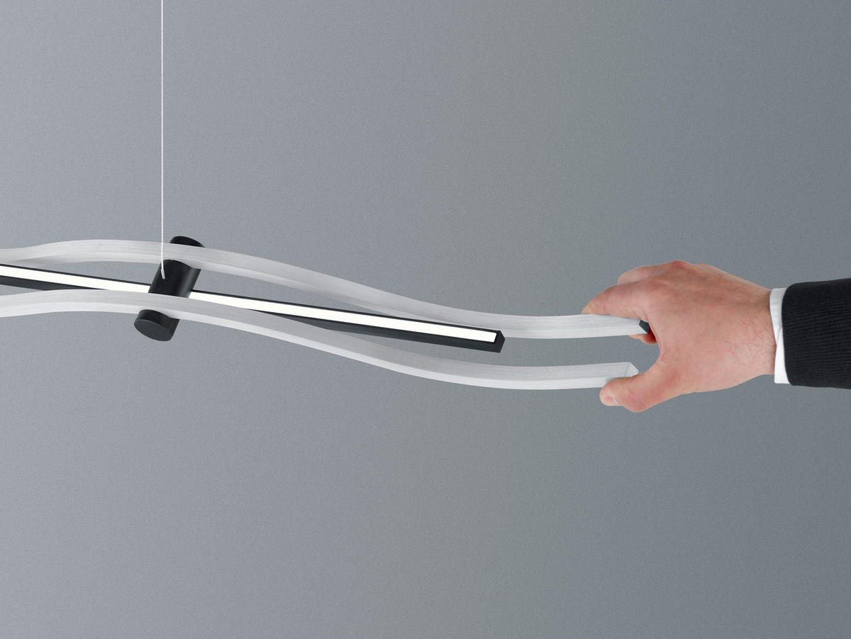LED-HÄNGELEUCHTE 125/7/140 cm  - Schwarz, Basics, Metall (125/7/140cm) - BOPP