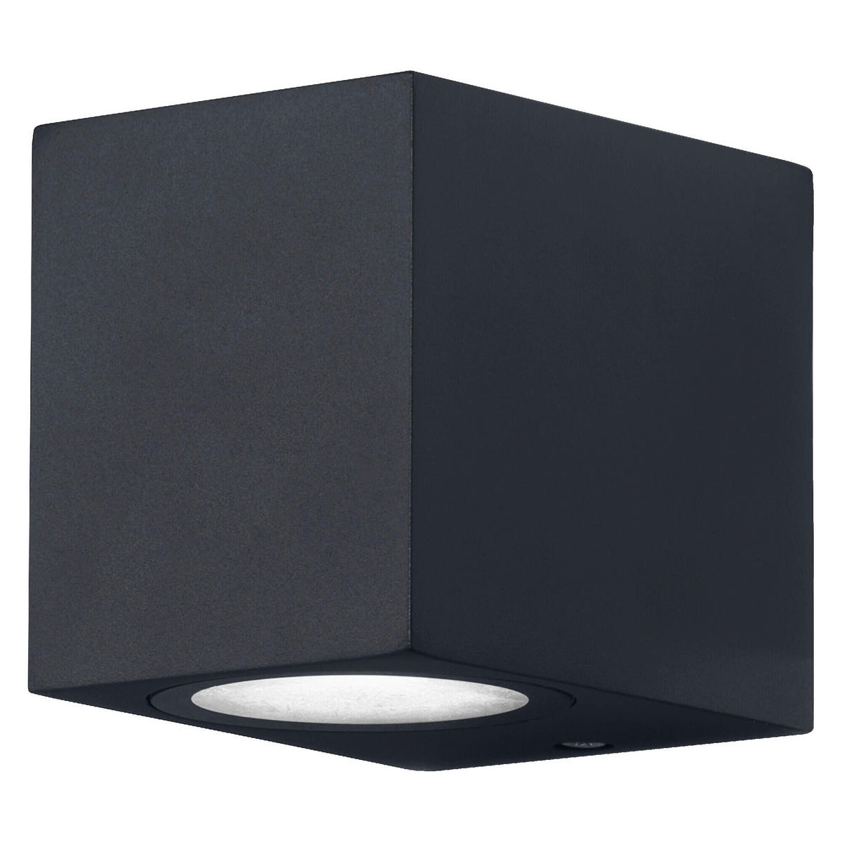 AUßENLEUCHTE 6,8/8,1/9,2 cm   - Schwarz, Basics, Metall (6,8/8,1/9,2cm) - Osram