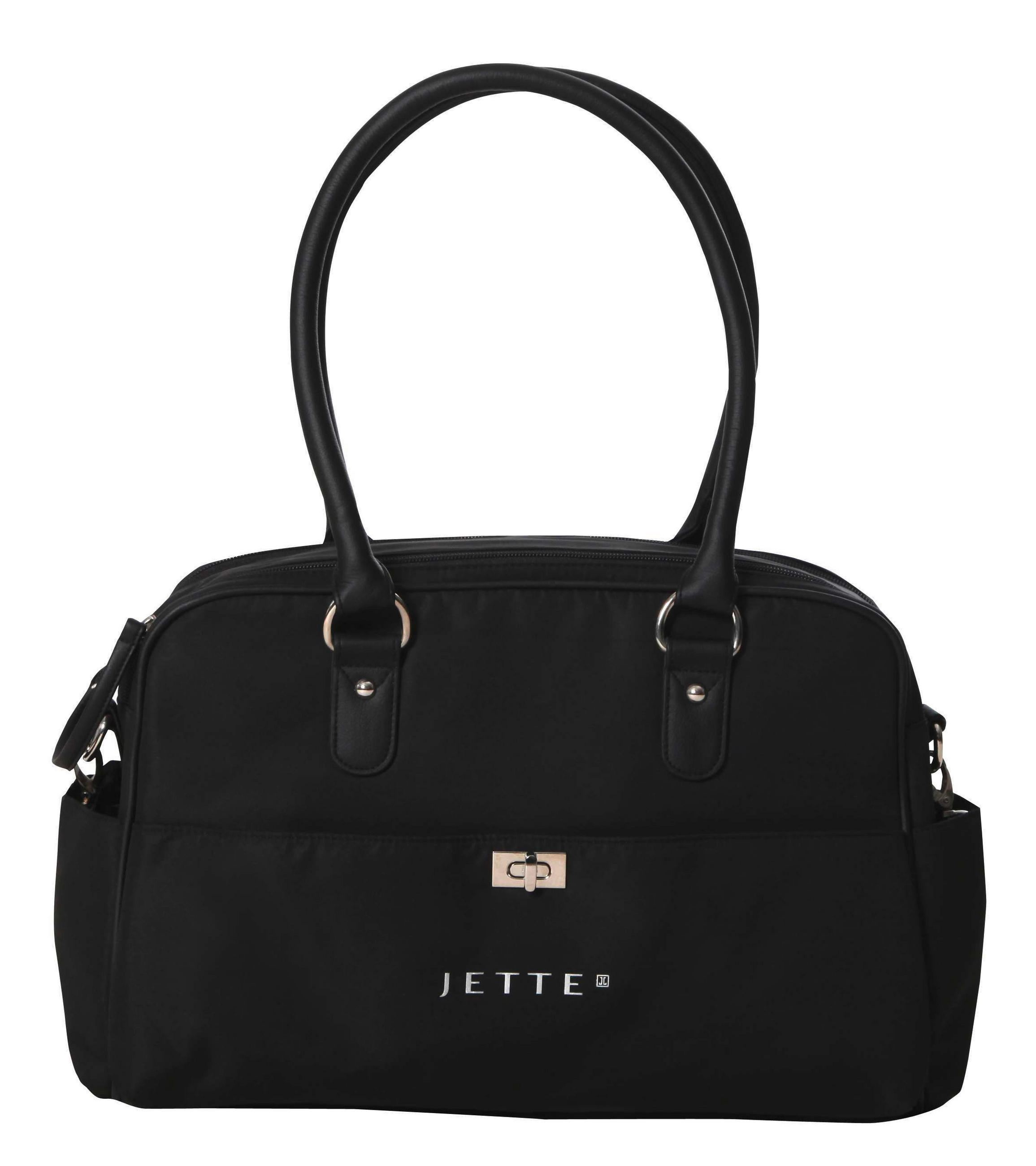WICKELTASCHE Jasmine  - Schwarz/Weiß, Basics, Textil (42/20/26cm) - Jette