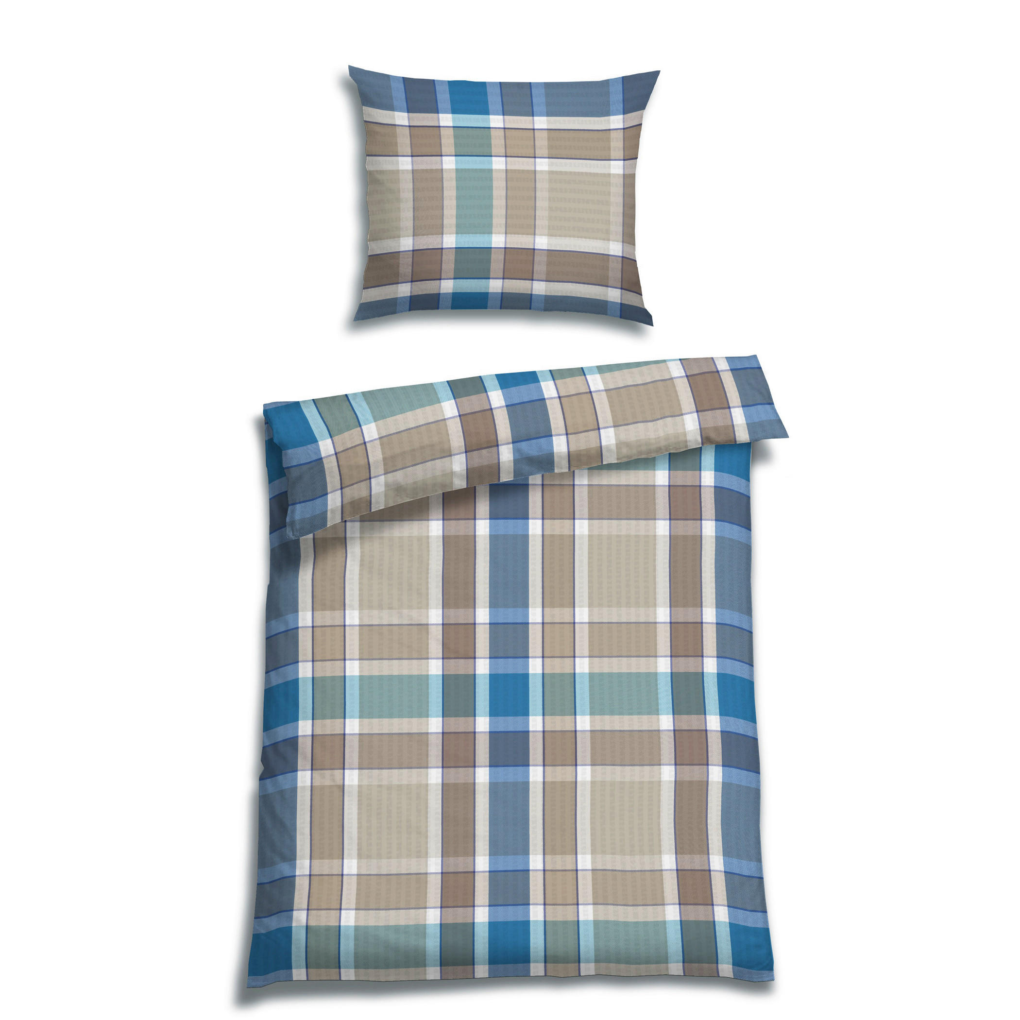 BETTWÄSCHE Seersucker 140/220 cm  - Dunkelblau, Design, Textil (140/220cm) - Florella