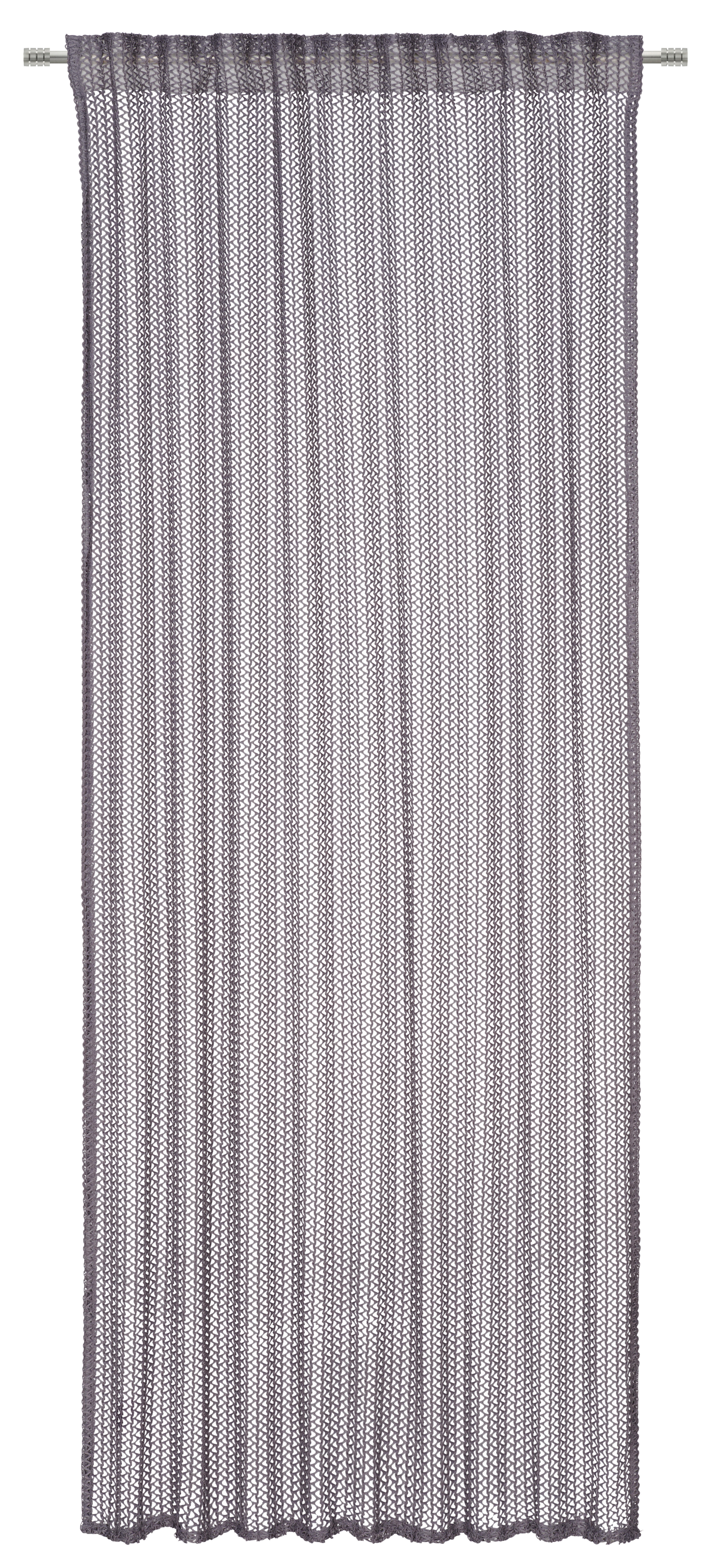 FERTIGVORHANG MIRAJ transparent 140/260 cm   - Anthrazit, Design, Textil (140/260cm) - Dieter Knoll