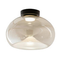 LED-DECKENLEUCHTE 33/24.5 cm   - Transparent, Design, Glas/Metall (33/24.5cm) - Fabas Luce