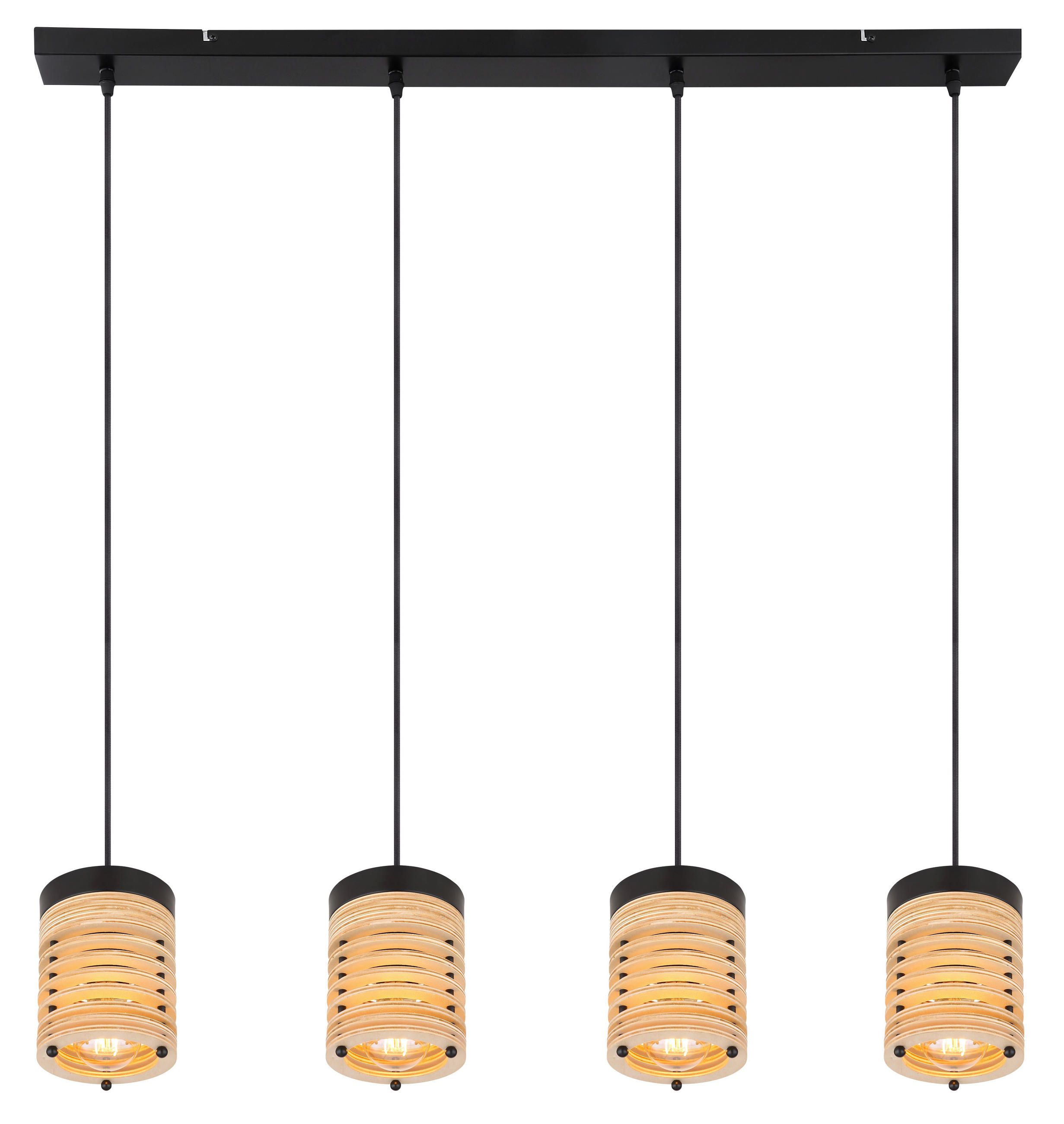 VISEČA SVETILKA  RUTH   90/12/120 cm         E27 - črna/rjava, Natur, kovina/leseni material (90/12/120cm)