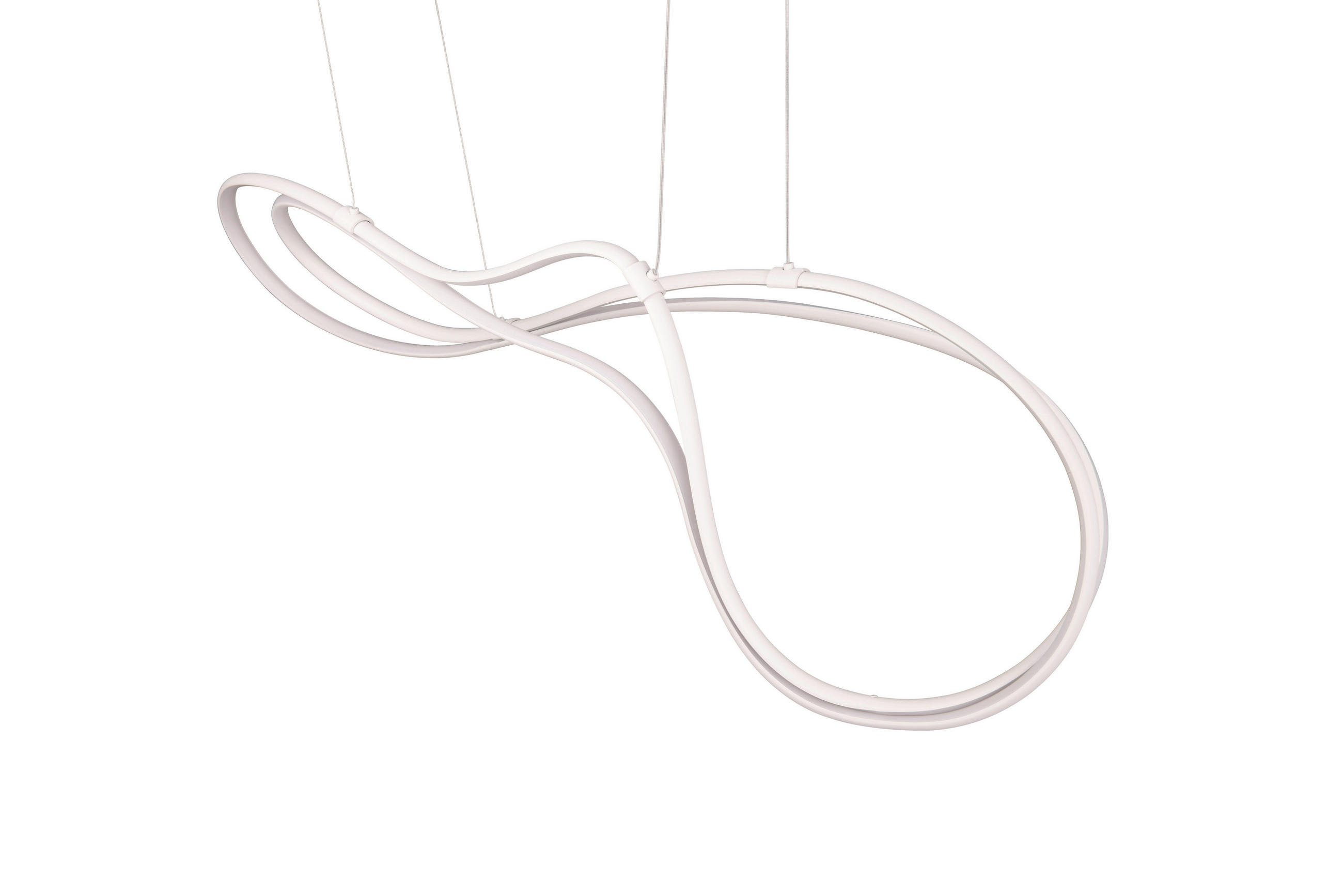 LED-PENDELLEUCHTE 113/24/150 cm - Weiss, Design, Metall (113/24/150cm) - Trio Leuchten