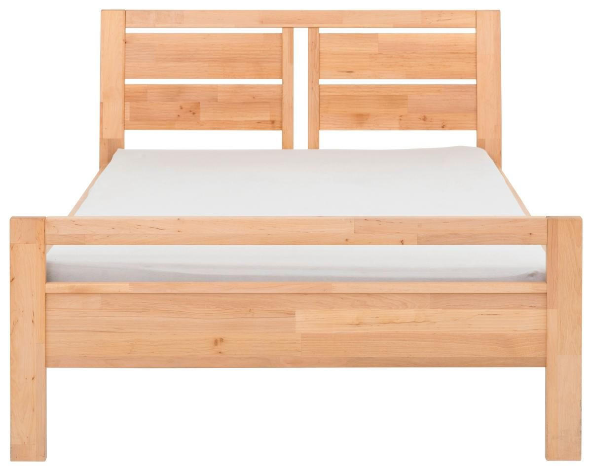BETT 120/200 cm  in Erlefarben   - Erlefarben, Natur, Holz (120/200cm) - Linea Natura