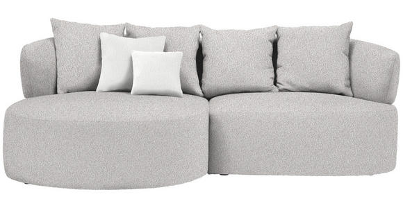 ECKSOFA  in Bouclé Beige  166/235 cm  - Beige/Creme, MODERN, Kunststoff/Textil (166/235cm) - Hom`in