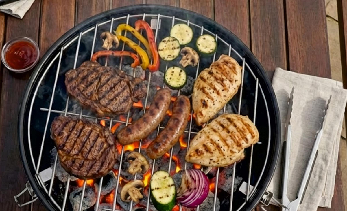 KUGELGRILL  Schwarz  - Schwarz, Basics, Kunststoff/Metall (37/46/37cm) - Landmann