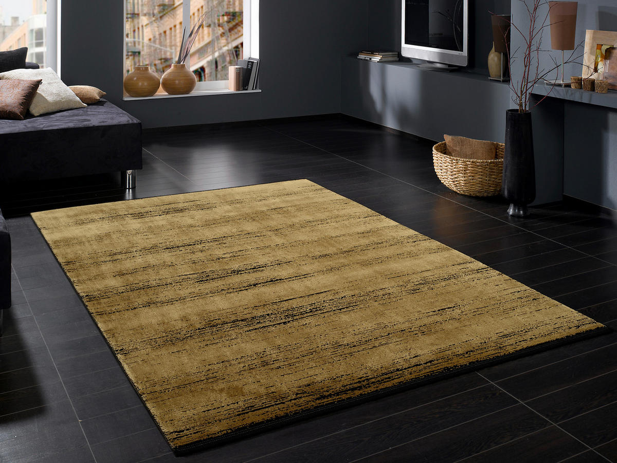 WEBTEPPICH 78/150 cm Dallas Goldfarben  - Goldfarben, Design, Textil (78/150cm) - Musterring