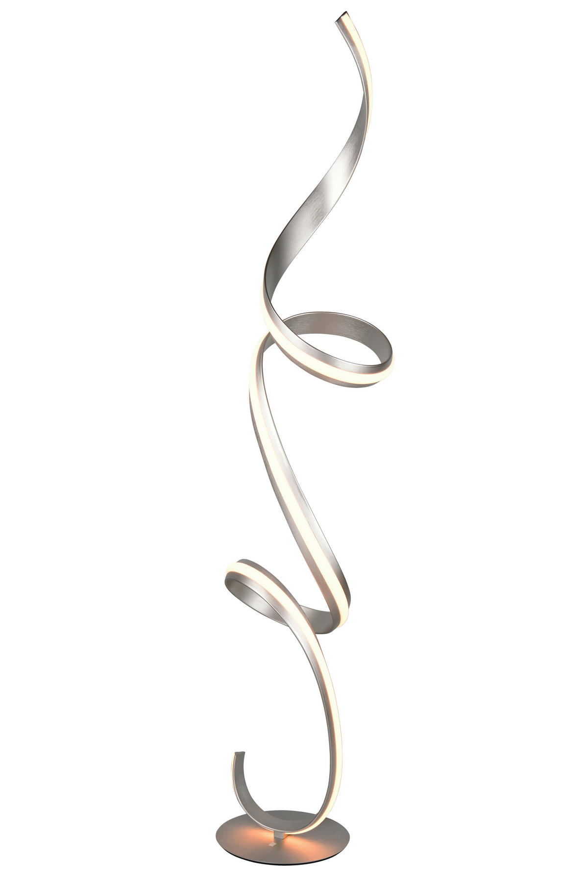 LED-STEHLEUCHTE Cisenna 31/180/30 cm   - Weiß/Nickelfarben, Design, Kunststoff/Metall (31/180/30cm) - Cinque