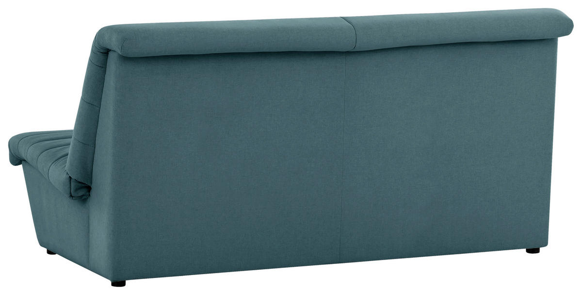 2-SITZER-SOFA Webstoff Petrol  - Petrol/Schwarz, Design, Kunststoff/Textil (185/92/103cm) - LOOKS by W.Joop