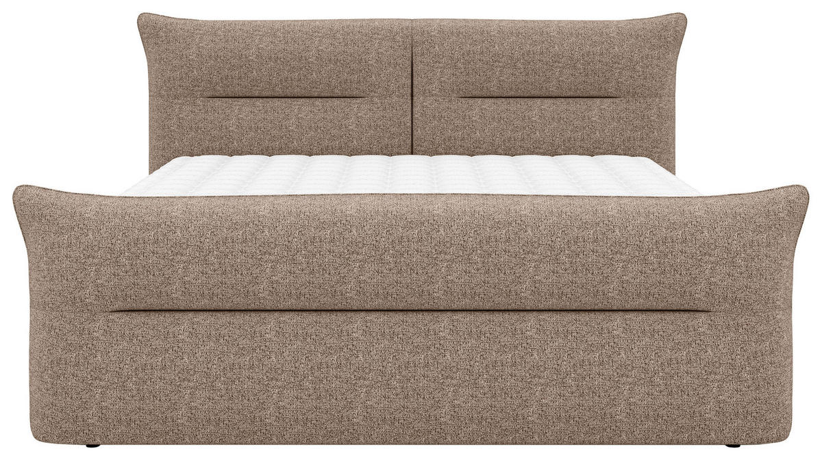 BOXSPRINGBETT 180/200 cm  in Braun  - Schwarz/Braun, Design, Kunststoff/Textil (180/200cm) - Chameo