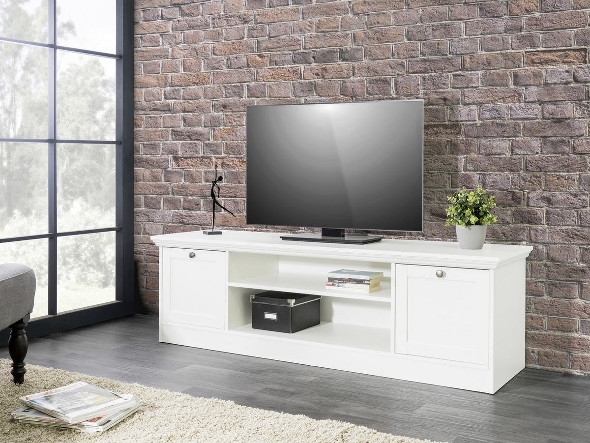 TV ELEMENT bijela   - bijela, Lifestyle, drvni materijal (160/48/45cm) - Landscape