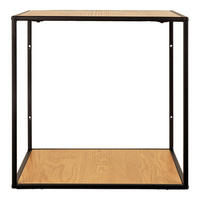 WANDREGAL Braun, Schwarz  - Schwarz/Braun, Design, Holz/Metall (36/36/36cm)