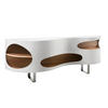 SIDEBOARD  in 200/60/50 cm  - Weiß Hochglanz/Silberfarben, Design, Holzwerkstoff/Metall (200/60/50cm) - Livetastic