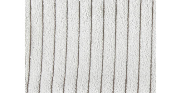 ECKSOFA in Cord, Velours Silberfarben - Silberfarben/Schwarz, MODERN, Textil/Metall (180/302cm) - Venda