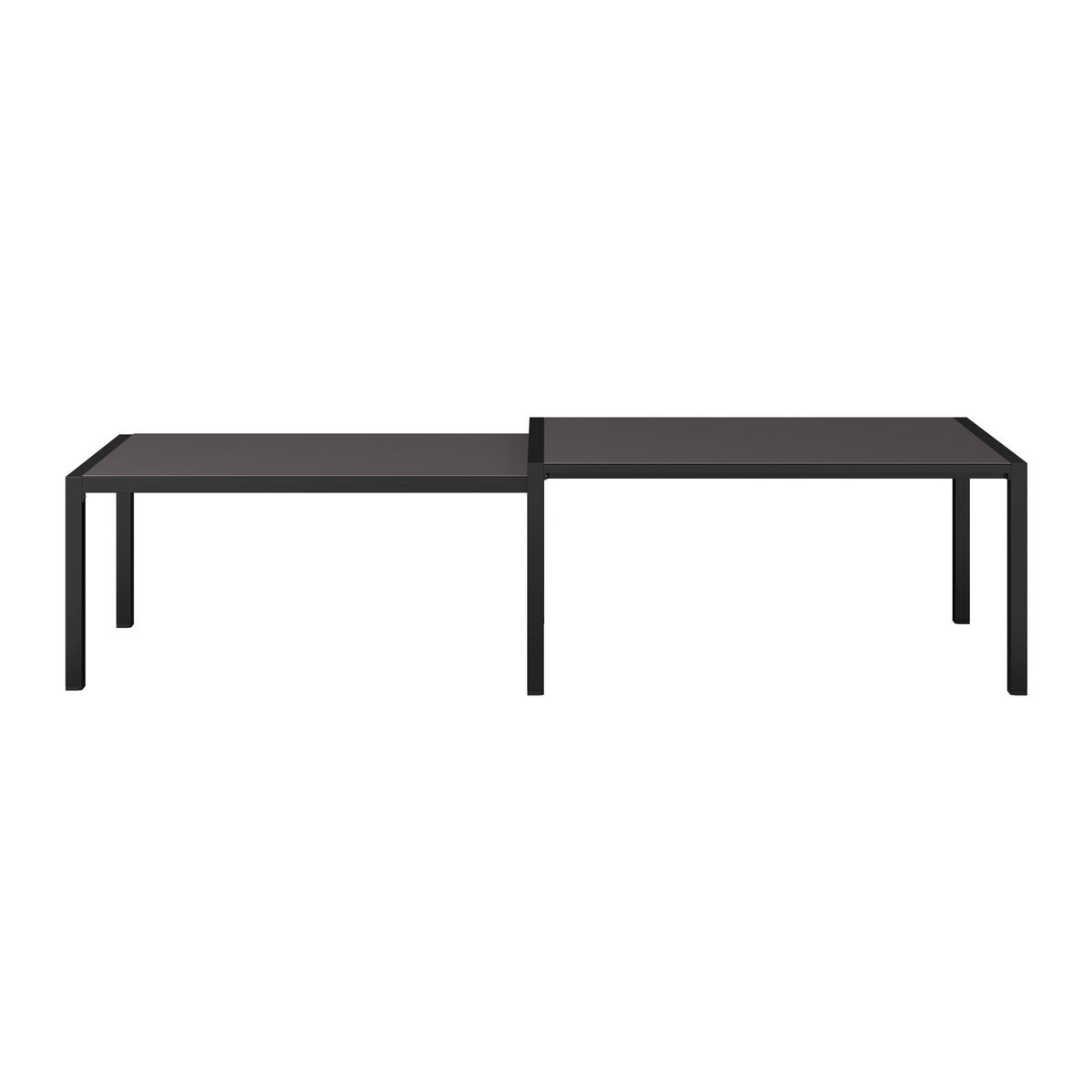 AUSZIEHTISCH in Metall, Glas  - Dunkelgrau/Anthrazit, MODERN, Glas/Metall (150-285/69/90cm) - Ambia Garden