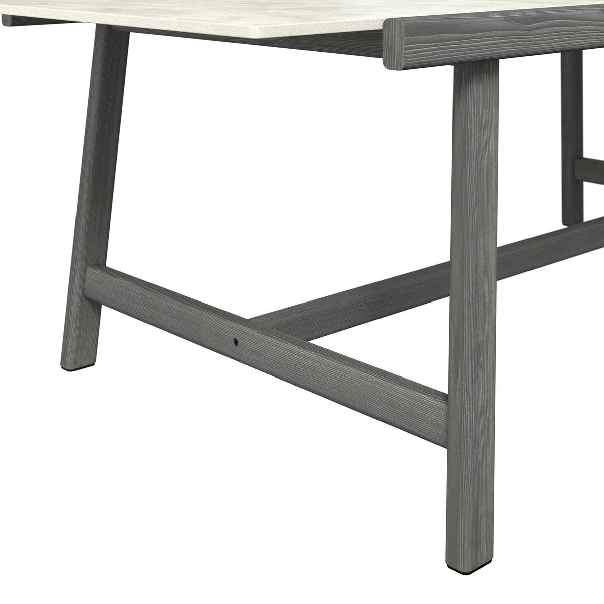 GARTENTISCH 240/100/74 cm Holz, Kunststoff rechteckig  - Hellgrau/Graphitfarben, ROMANTIK / LANDHAUS, Holz/Kunststoff (240/100/74cm) - Dieter Knoll