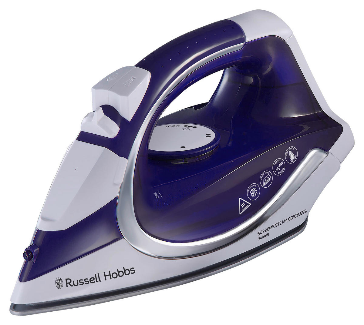 DAMPFBÜGELEISEN   - Violett/Weiß, Basics, Kunststoff/Metall (18,4/29,8/18,4cm) - Russell Hobbs