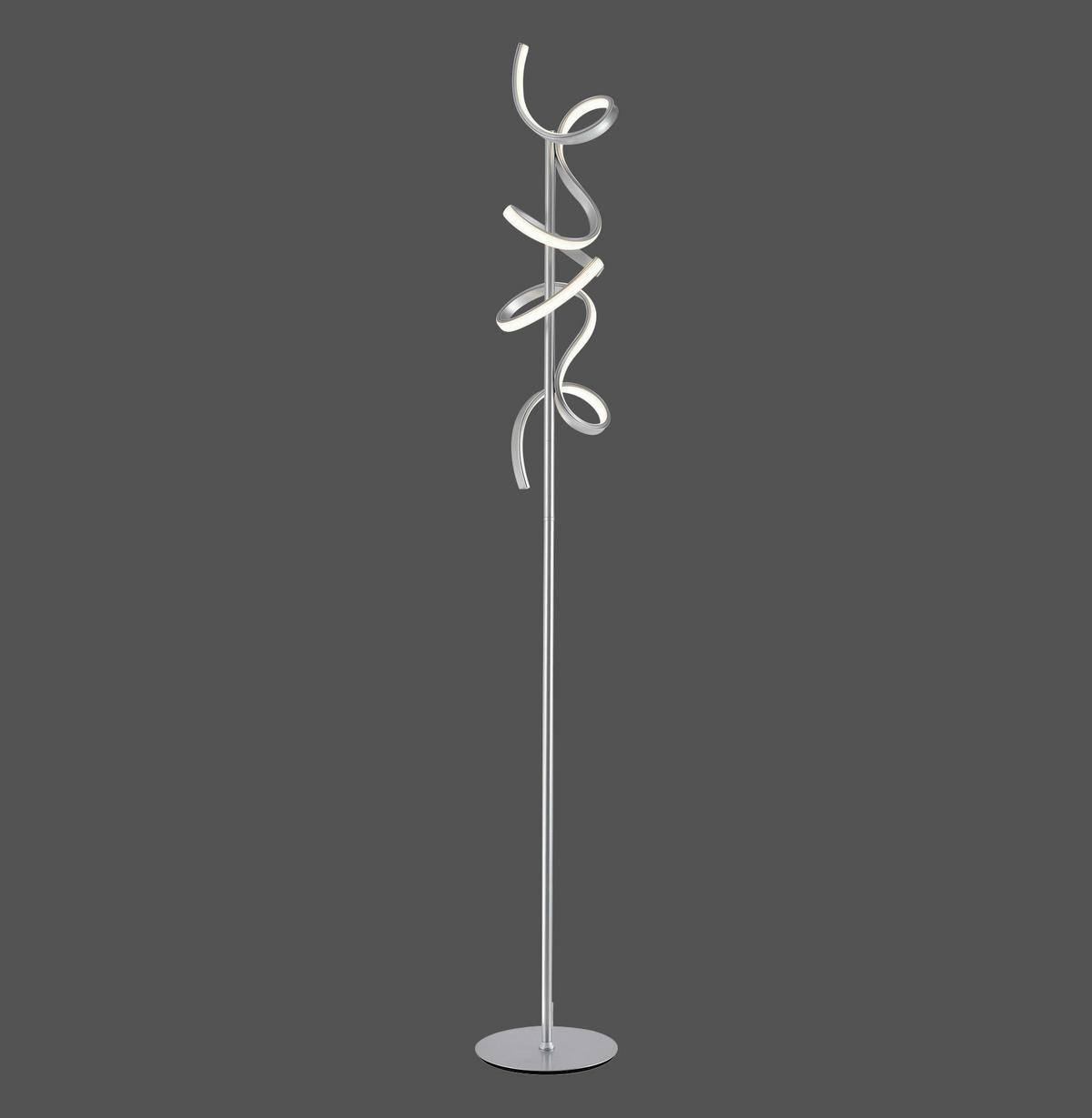 LED ÁLLÓLÁMPA - ezüst, Design, fém (22/22/156cm)
