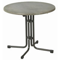 GARTENKLAPPTISCH  - Anthrazit/Grau, Basics, Holzwerkstoff/Metall (80/72cm) - Gardenson