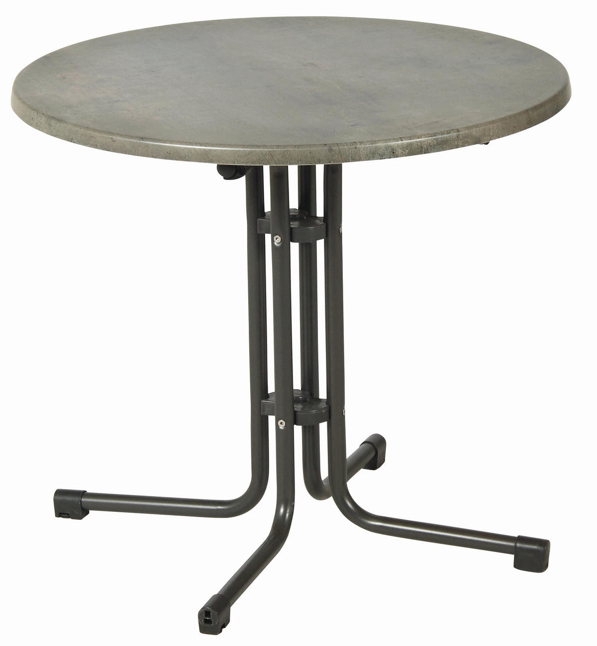 GARTENKLAPPTISCH  - Anthrazit/Grau, Basics, Holzwerkstoff/Metall (80/72cm) - Gardenson