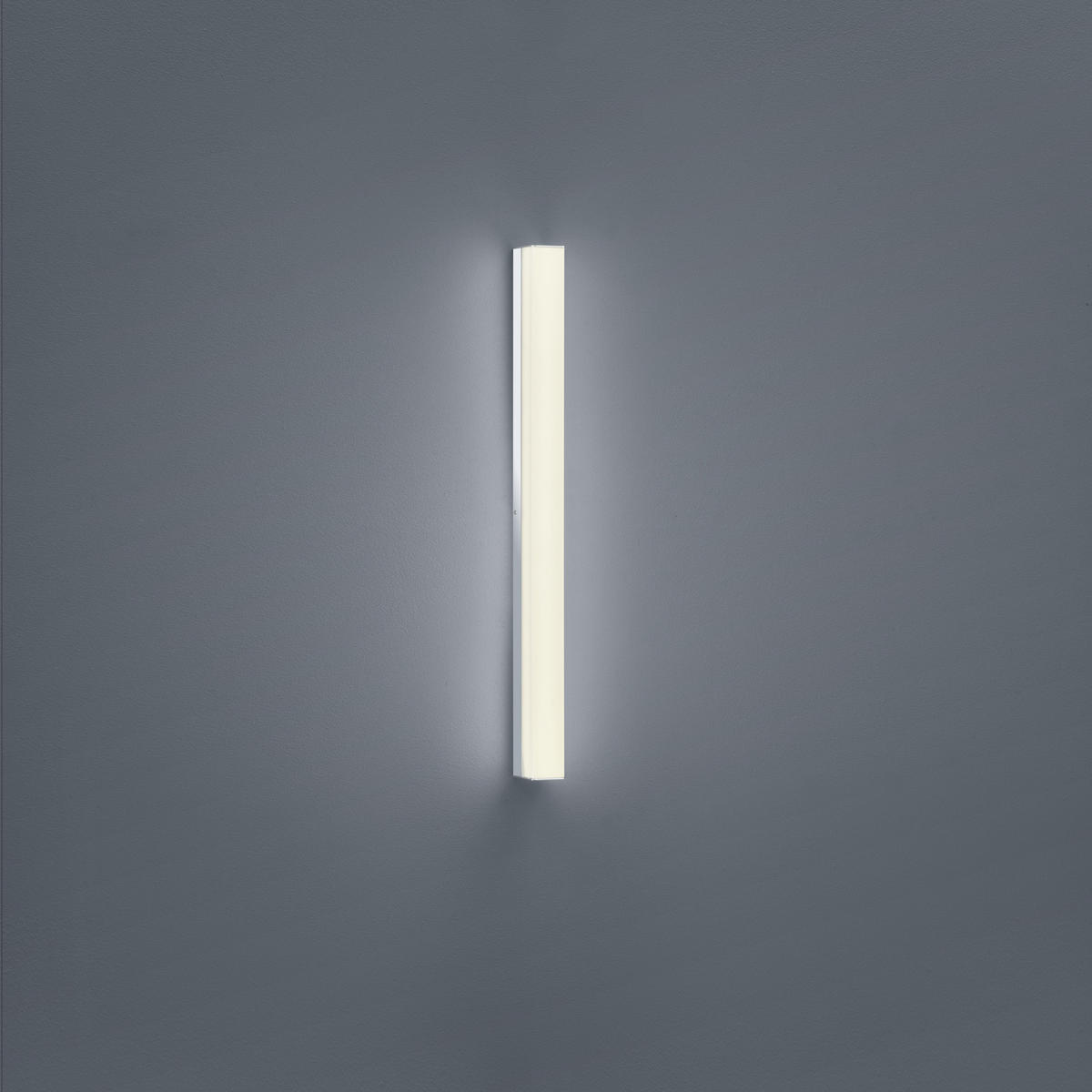 BADEZIMMER-WANDLEUCHTE - Chromfarben, Design, Kunststoff/Metall (60/4/6cm) - Helestra