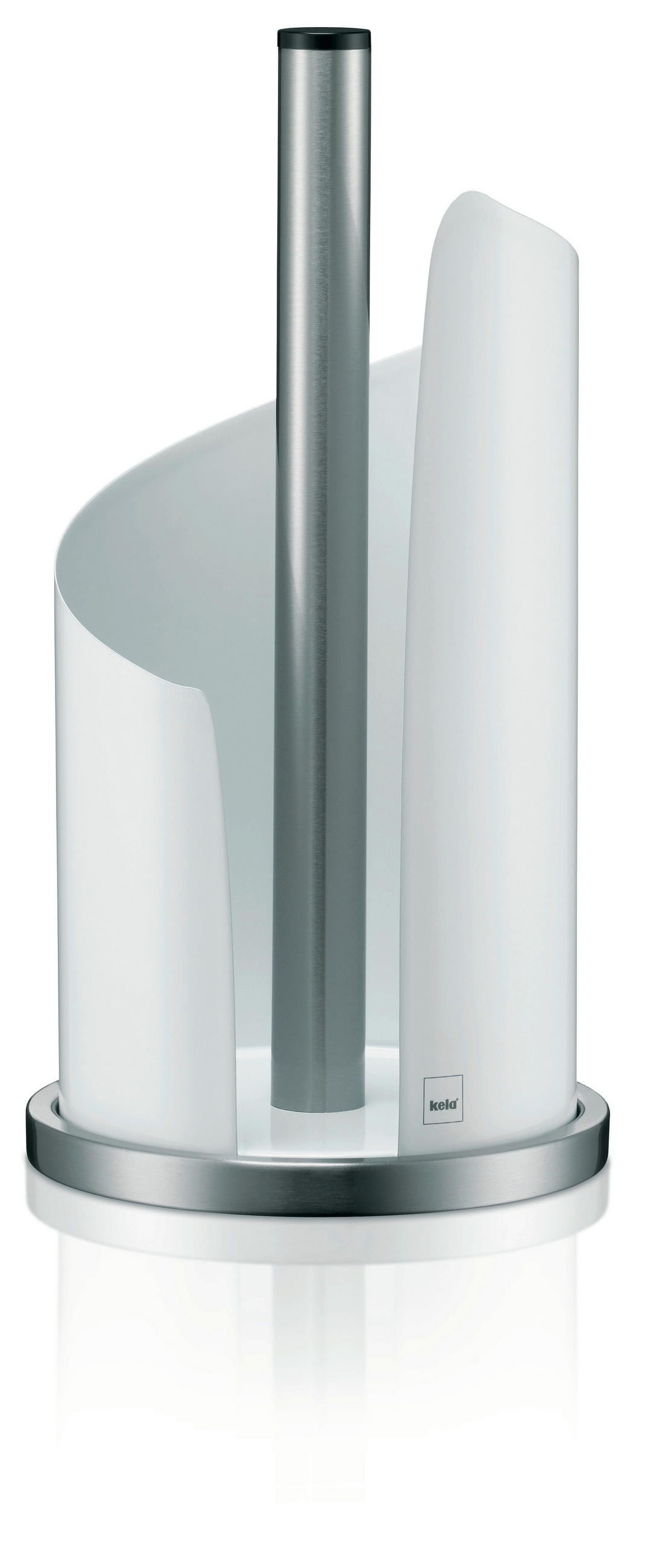 DRŽAČ ROLE KUHINJSKOG PAPIRA  - bijela/boje oplemenjenog čelika, Konvencionalno, metal (15/33cm)