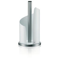 DRŽAČ ZA PAPIRNI UBRUS - bela/boja nerđajućeg čelika, Konvencionalno, metal (15/33cm)