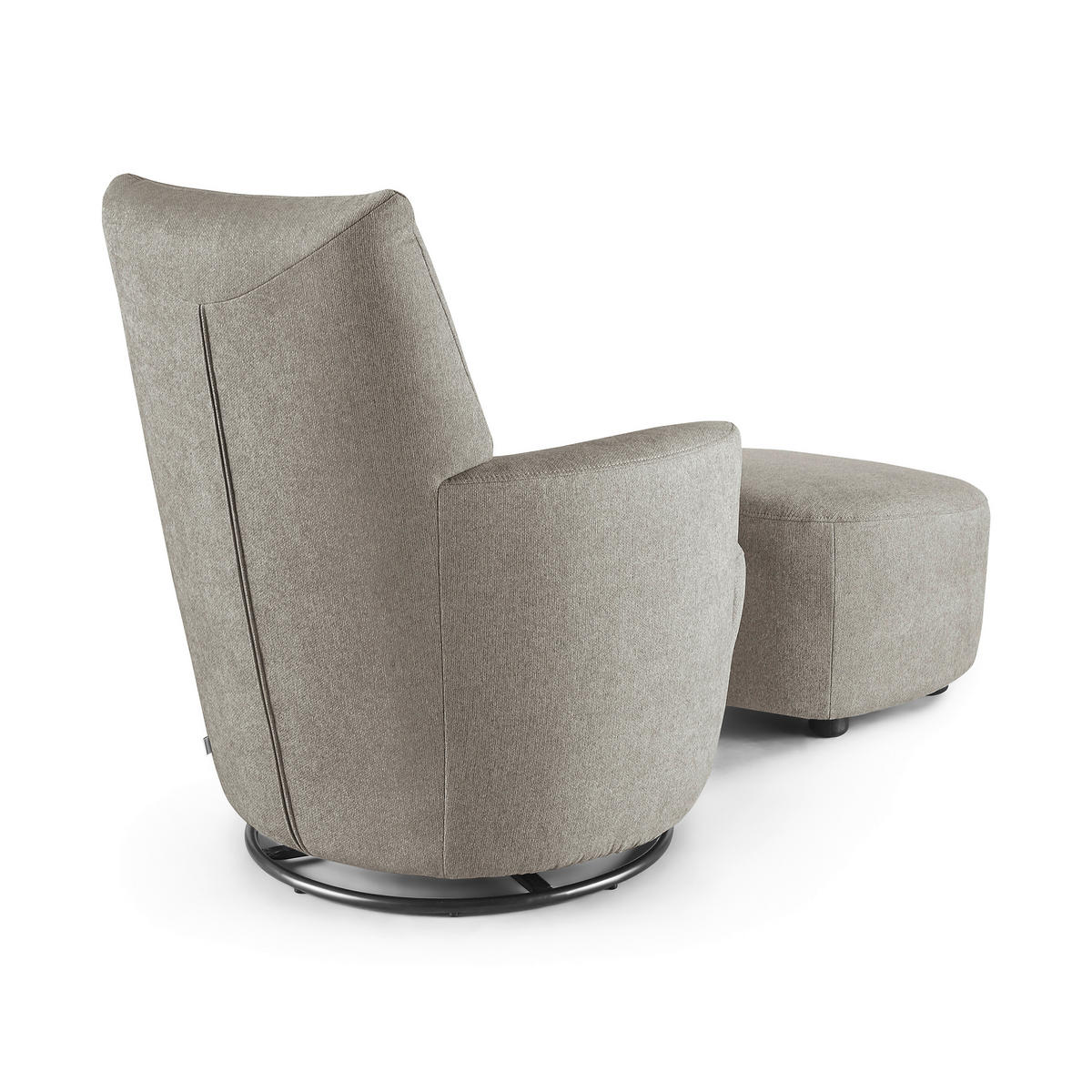 SESSEL Webstoff Grau    - Schwarz/Grau, Design, Textil/Metall (80/96/88cm) - SetOne by Musterring