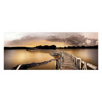 LEINWANDBILD Landschaft & Natur 150/60 cm  - Multicolor, Basics, Holz/Textil (150/60cm)