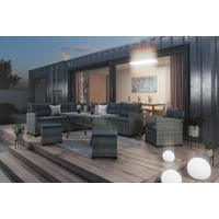 DINING-LOUNGESET 7-teilig  - Grau, MODERN, Kunststoff/Metall (78kg) - Ambia Garden