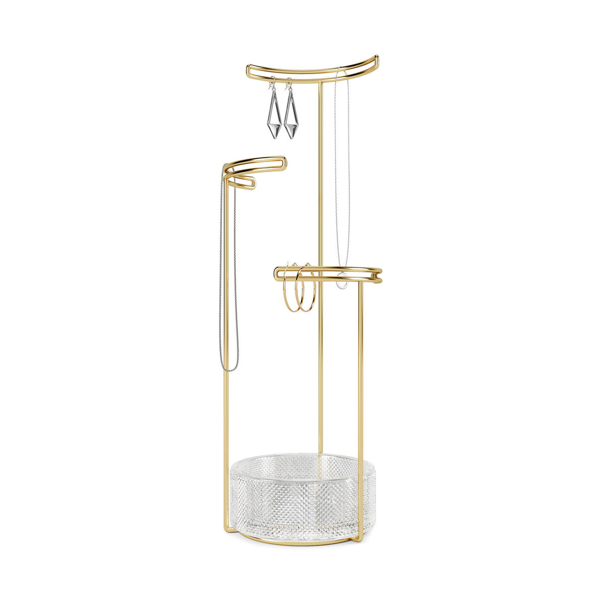 DRŽAČ NAKITA    13/13/42 cm   - boje mjeda, Basics, staklo/metal (13/13/42cm) - Umbra