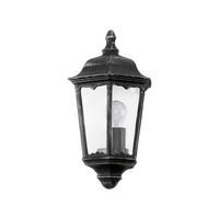 AUßENWANDLEUCHTE   - Klar/Silberfarben, Basics, Glas/Metall (29cm) - Eglo