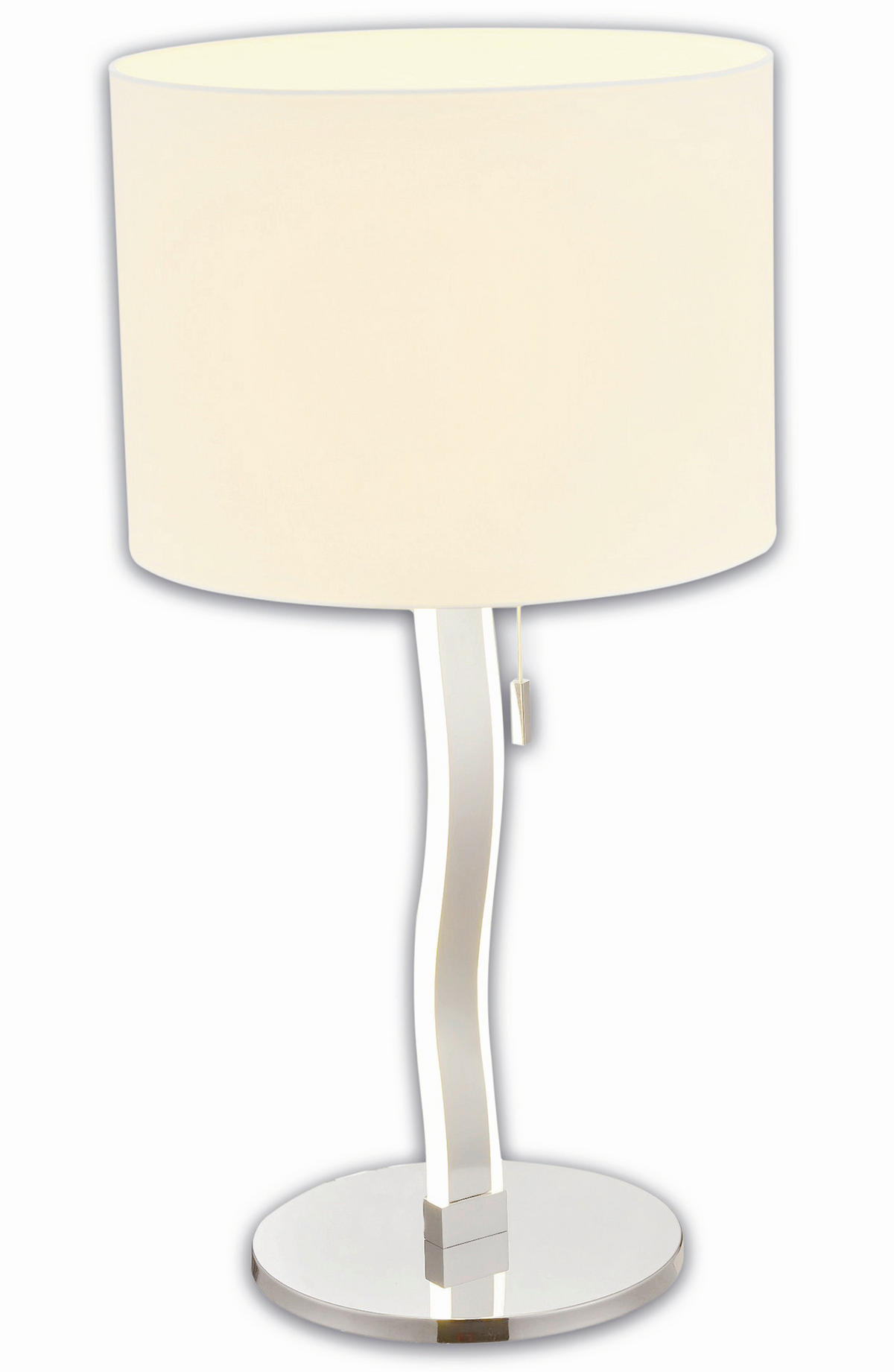 LED-TISCHLEUCHTE 35/68 cm   - Chromfarben/Weiß, Basics, Kunststoff/Metall (35/68cm) - Näve