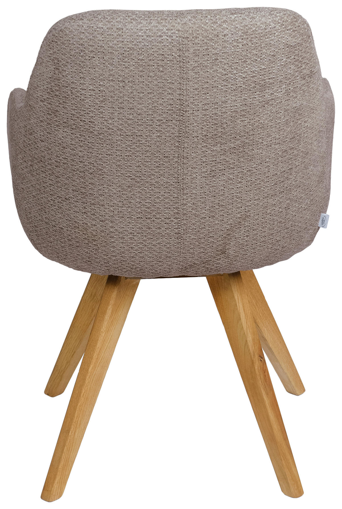 ARMLEHNSTUHL  in Chenille  - Taupe, Design, Holz/Textil (57/85,5/65cm) - Voleo