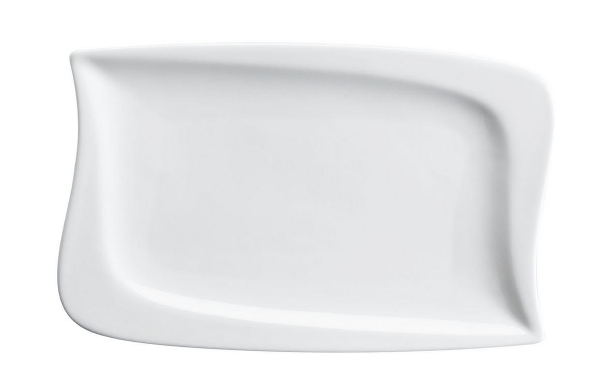PLATTE LA MUSICA     - Weiß, Basics, Keramik (38,5/23,9/7cm) - Mäser