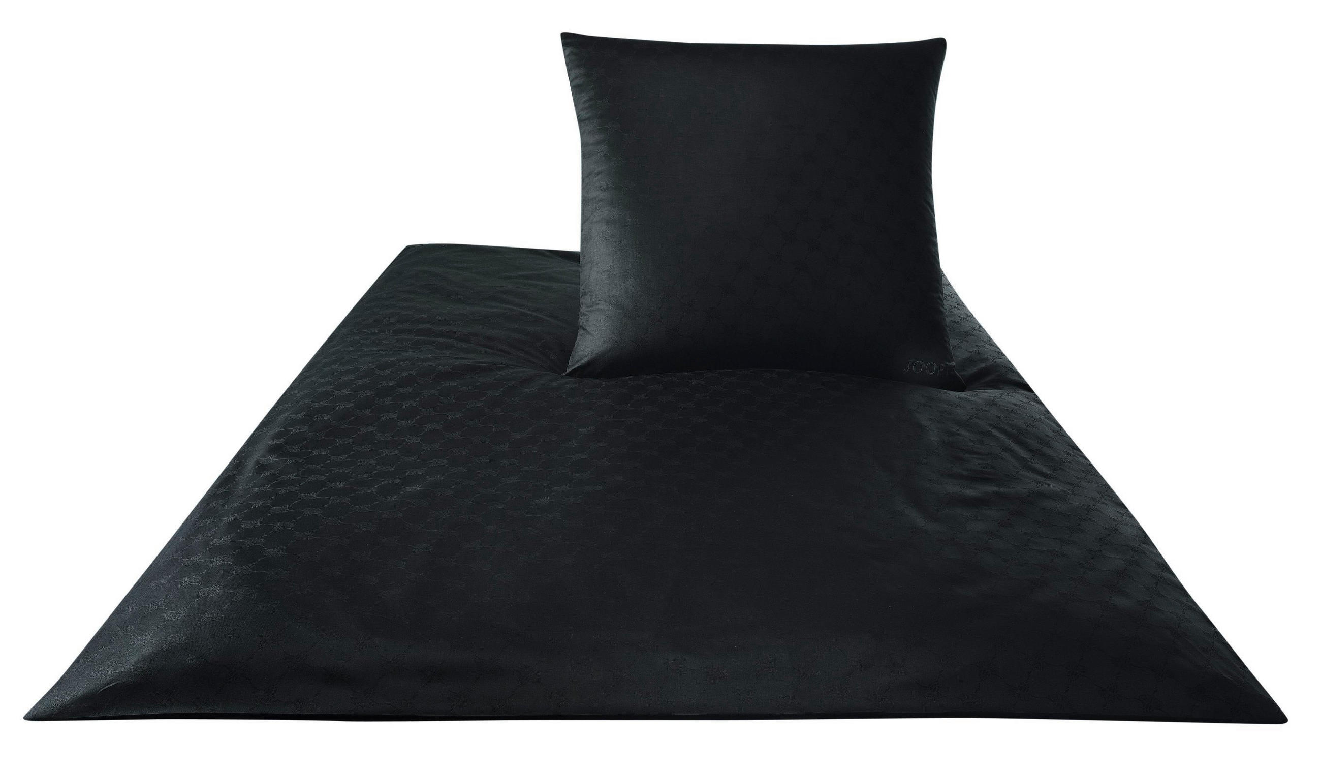 BETTWÄSCHE Cornflower Makosatin 240/220 cm  - Schwarz, Design, Textil (240/220cm) - Joop!