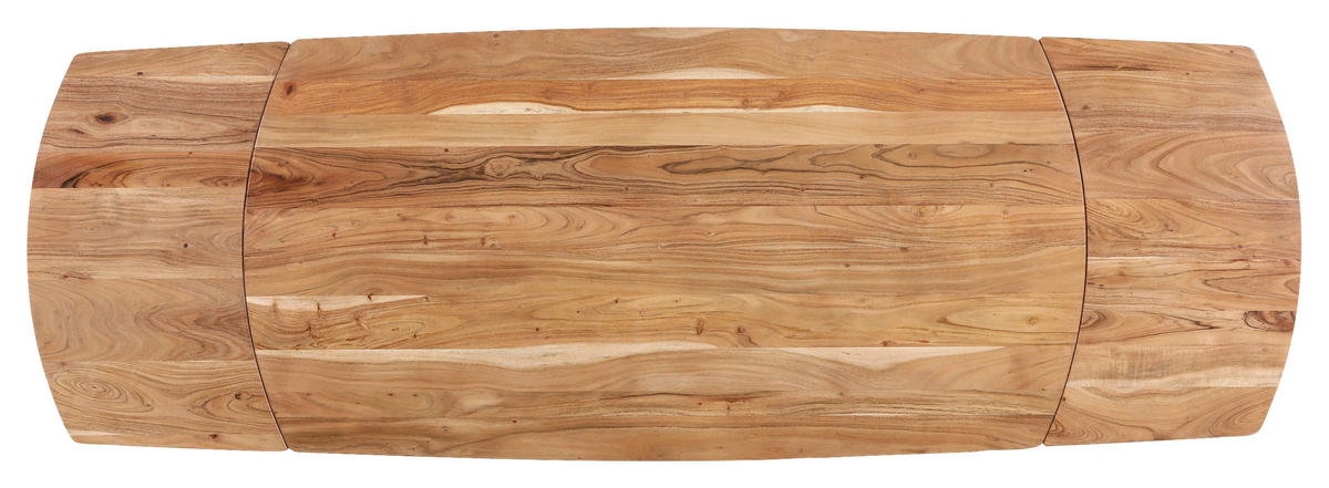 JEDÁLENSKÝ STÔL, čierna, farba akácie, 175/90/78 cm - čierna/farba akácie, Natur, kov/drevo (175/90/78cm) - Livetastic