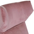 OHRENSESSEL Plüsch Rosa  - Schwarz/Rosa, KONVENTIONELL, Textil/Metall (83/110/92cm) - Carryhome