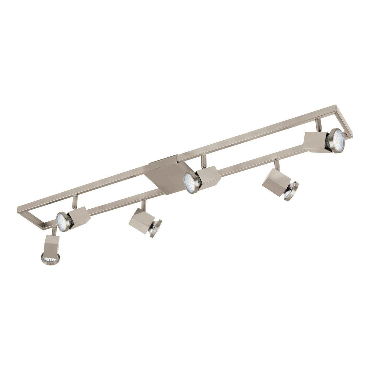 DECKENLEUCHTE 4,6 W    94/12/8,5 cm  - Nickelfarben, Design, Kunststoff/Metall (94/12/8,5cm) - Eglo