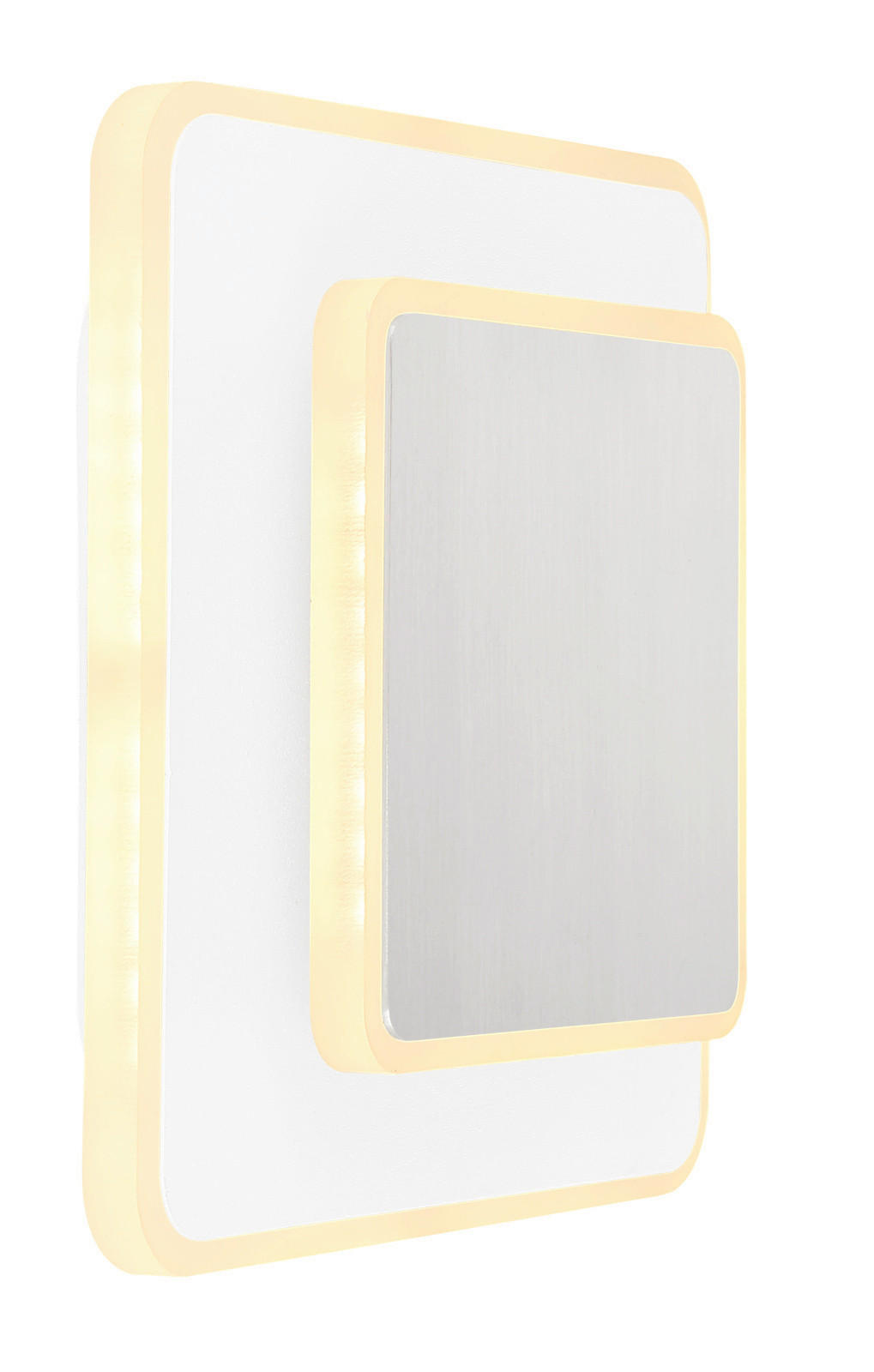 LED-WANDLEUCHTE 20/5,5/17 cm   - Opal/Nickelfarben, Basics, Kunststoff/Metall (20/5,5/17cm) - Globo