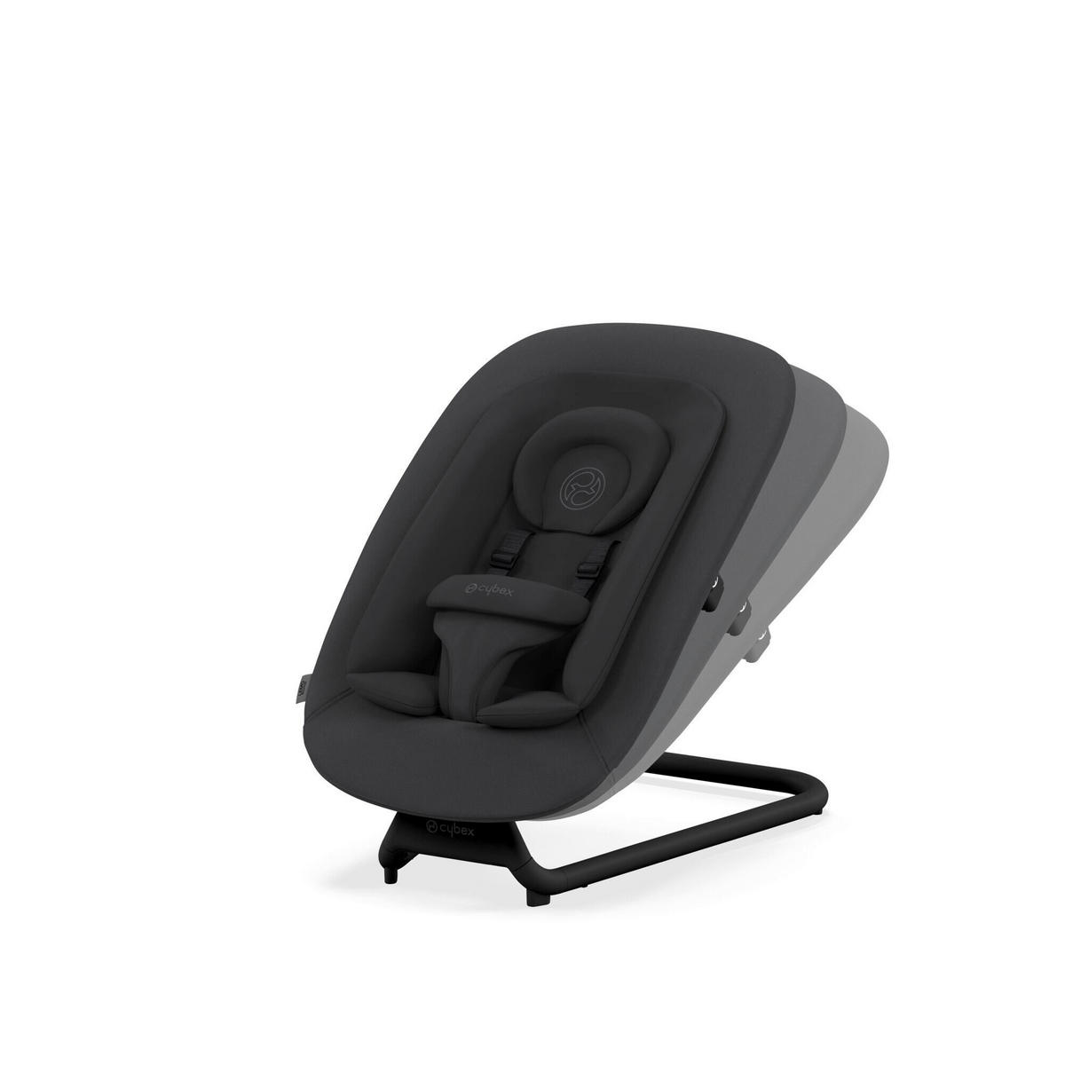 HOCHSTUHLLIEGE Lemo Bouncer  - Schwarz, Basics, Kunststoff/Textil (61/44/46-55cm) - cybex GOLD