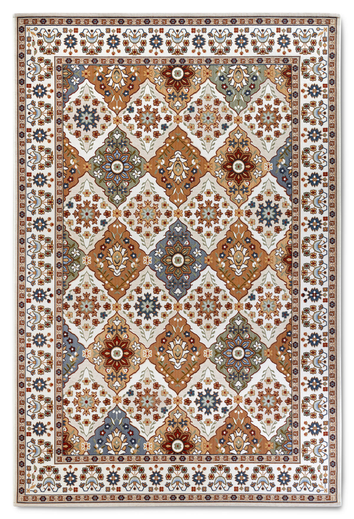 OUTDOORTEPPICH 120/180 cm Kollektion 1767 Creme, Multicolor  - Multicolor/Creme, Design, Kunststoff (120/180cm) - Villeroy & Boch