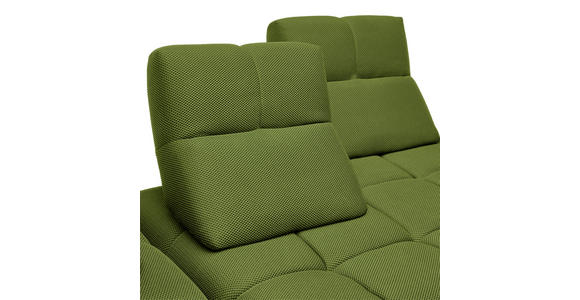 ECKSOFA in Struktur Grün 233/313 cm - Schwarz/Grün, Design, Kunststoff/Textil (233/313cm) - Emilio Belluti