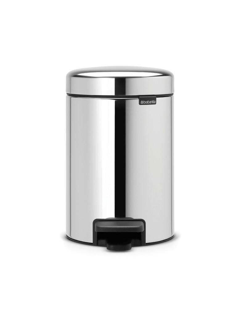 KOŠ ZA OTPAD 3 l - srebrne boje/siva, Basics, metal/plastika (16.8/26.4/23.5cm) - Brabantia