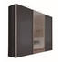 OMARA Z DRSNIMI VRATI, grafit, siva - aluminij/siva, Design, kovina/leseni material (300/236/68cm) - HOM`IN