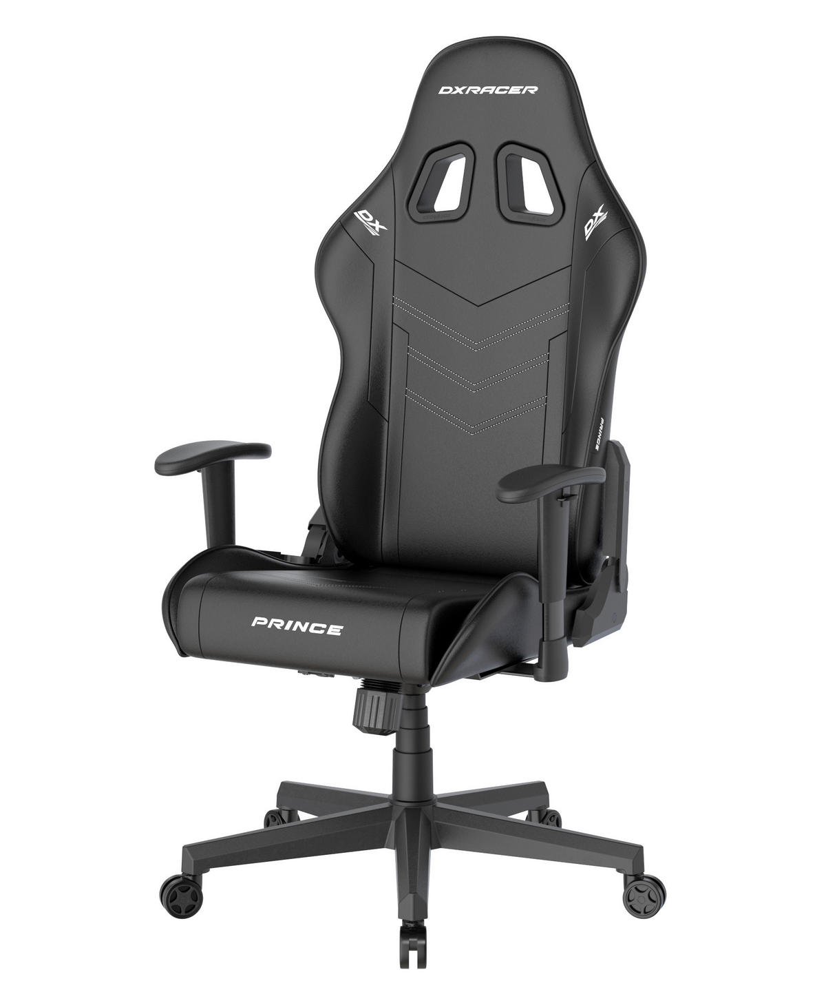 GAMINGSTUHL  in Lederlook Schwarz  - Schwarz/Weiß, KONVENTIONELL, Kunststoff/Textil (70/132/70cm) - Dxracer