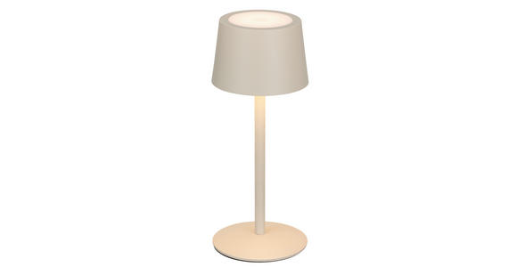 AKKU-TISCHLEUCHTE 9/22 cm  - Beige, Basics, Metall (9/22cm) - Novel